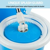 Shopper52 Plastic Magic Spin Bucket Set with Easy Wheels for Best 360 Degree Floor Cleaning Mop and 2 Refill Head-thumb4