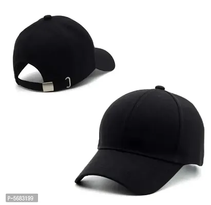 Stylish Black Cap for Men-thumb0