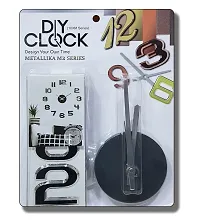Shopper52 DIY Wall Clock 3D Sticker Home Office Decor Wall Clock (Covering Area : 45cm * 45cm) (Black) - DIYM07-SLV-SL-thumb3