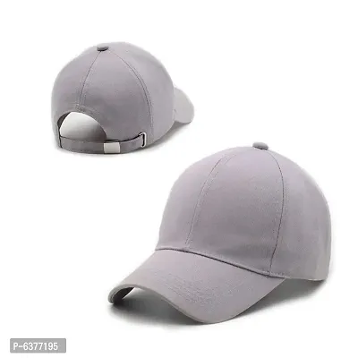Men Boys Stylish Baseball Adjustable Cap Grey Cap