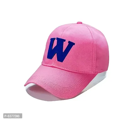 Men Boys Stylish Baseball Adjustable W Cap Pink Color Cap-thumb0