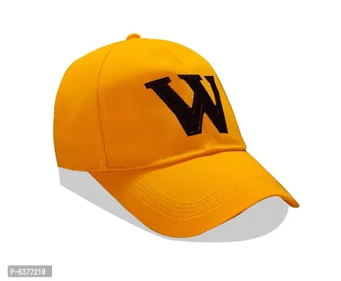 Men Boys Stylish Baseball Adjustable W Cap Yellow Color Cap-thumb2
