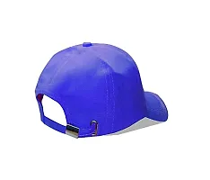 Men Boys Stylish Baseball Adjustable W Cap Blue Color Cap-thumb1