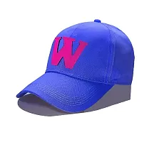 Men Boys Stylish Baseball Adjustable W Cap Blue Color Cap-thumb3