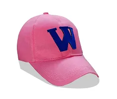 Men Boys Stylish Baseball Adjustable W Cap Pink Color Cap-thumb2