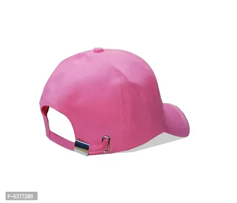 Men Boys Stylish Baseball Adjustable W Cap Pink Color Cap-thumb4
