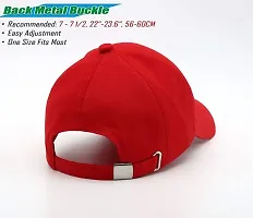 Men Boys Stylish Baseball Adjustable Cap Red Color cap-thumb1