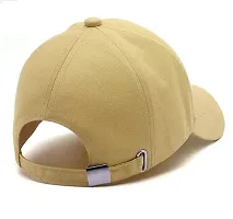 Men Boys Stylish Baseball Adjustable Cap Yellow Cap-thumb3
