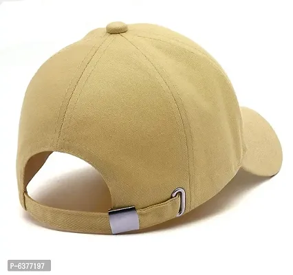 Men Boys Stylish Baseball Adjustable Cap Yellow Cap-thumb4