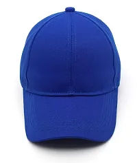 Men Boys Stylish Baseball Adjustable Cap Dark Blue Cap-thumb3