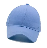 Men Boys Stylish Baseball Adjustable Cap Blue Cap-thumb2