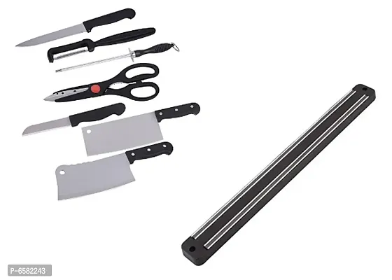 Kitchen Knife Set with Magnetic Knife Holder Hanger-thumb0