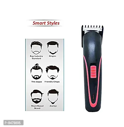 Rechargeable Hair Trimmer for Men with Precision Stainless Steel Sharp Blade Beard Shaver upto length 0.5 to 7mm-thumb5