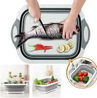 3 in 1 Cutting Chopping Board, Washing Bowl, Fruit Vegetable Basket, Dish, Tub, Drain Basket Vegetable Basin-thumb4