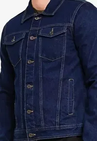 Trendy Regular Fit Washed Full Sleeve Denim Jacket for Men-thumb3