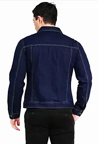 Trendy Regular Fit Washed Full Sleeve Denim Jacket for Men-thumb2