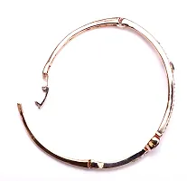 VSASA?s Dazzling Elegant Delicate KADA Style Rose Gold Sleek Bracelets with Small Crystal Heart American Diamond for Girls?-thumb4