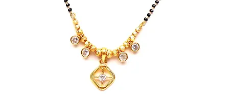 VSASA?s LUXURIA EXCLUSIVE AMERICAN DIAMOND STUDDED MANGAL SUTRA WITH GOLDEN GLOBES for Ladies-thumb2