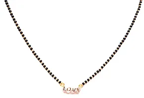 VSASA?sFASHION CRYSTAL LOVE AMERICAN DIAMOND STUDDED MANGALSUTRA WITH BEADS MALA for WOMEN-thumb1