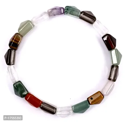 VSASA;S Buddhist FENGSHUI Divine Quartz/ZED Crystal Multicoloured Stylish Bracelet  7 Chakra Bracelet Reiki Healing and Vastu, Meditation, Protection Bracelet for Girls/Boys/Women?.