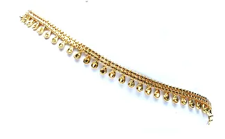 VSASA?s TRADITIONAL ELEGANT Stylish Sleek Gold Plated Anklets-thumb1