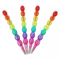 Kids Rainbow Color Brick Non-Sharpening Stack Pencil Set for Kids Designer Stylish Pencil(Set of-2)-thumb1