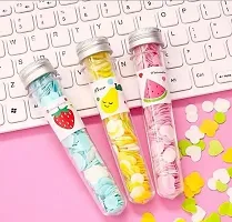 Soft Paper Soap Flower Design Tube Shape Bottle With Paper Soap Tube Shape Bottle Paper Soap Clean Soft Bath For Travel, For Personal Hand Washing PACK OF 4 Pcs-thumb1