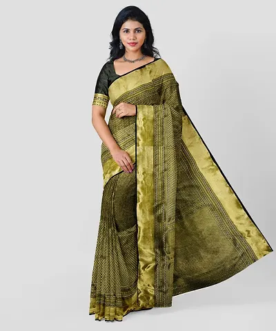 Glamorous Art Silk Saree with Blouse piece 