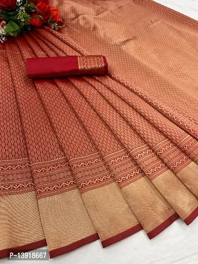 Stylish Fancy Litchi Silk Saree With Blouse Piece For Women