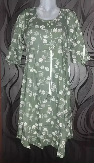 Stylish Cotton Straight Printed Kurta