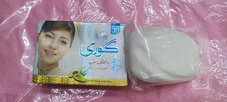 2022 Original Latest Goree Whitening Soap with Lycopene Daily Beauty soap Refreshing for Face Body  Hands with SPF 30 for all body skin types.(Made IN Pakistan)-thumb1