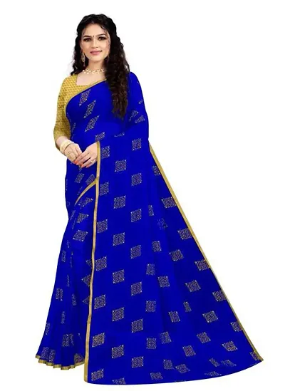 Beautiful Chiffon Sarees With Blouse Piece