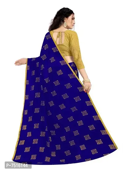 Beautiful Chiffon Saree With Blouse Piece For Women-thumb4