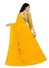 Beautiful Chiffon Saree With Blouse Piece For Women-thumb1