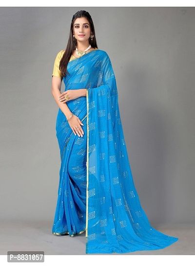 Trendy Chiffon Saree with Blouse Piece for Women