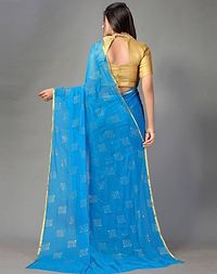 Trendy Chiffon Saree with Blouse Piece for Women-thumb1