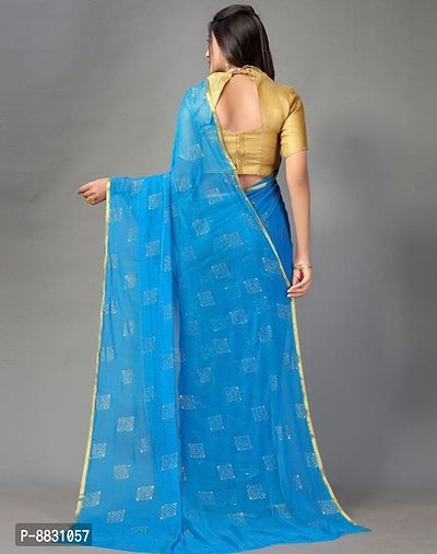 Trendy Chiffon Saree with Blouse Piece for Women-thumb2