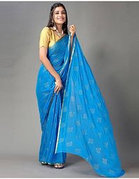 Trendy Chiffon Saree with Blouse Piece for Women-thumb3