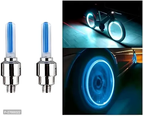 Cycle Tyre Valve Light Bike Wheel Valve Light LED Wheel Reflectors 2 Pieces LED Wheel Reflectors-thumb0