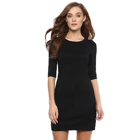 Solid Cut-Out Mini Dress