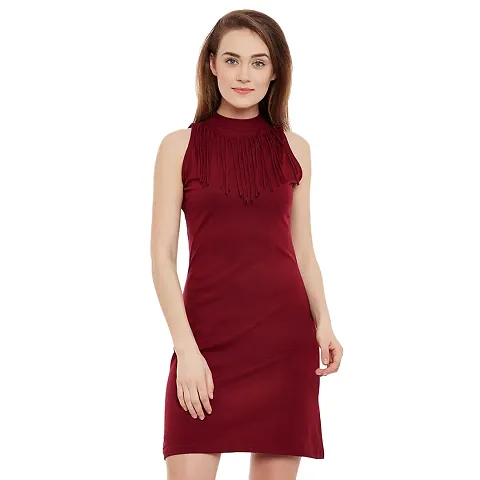 Solid Bodycon Mini Dress