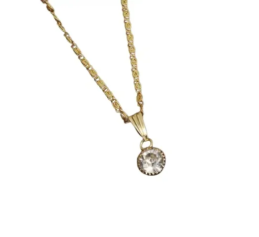 Shimmering Plated Diamond Pendant Mangalsutra For Women