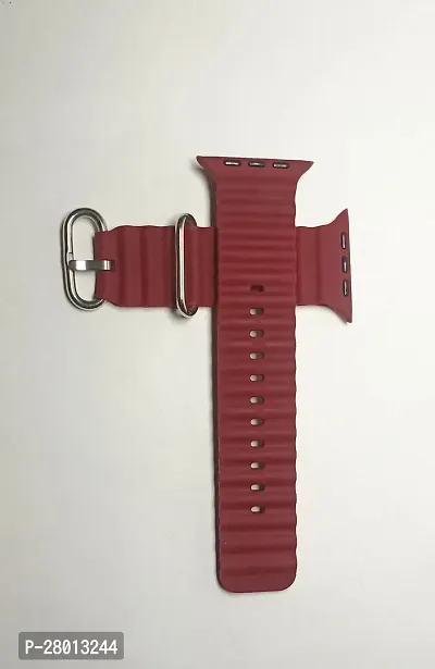 Stylish Red Silicone Watch Strap