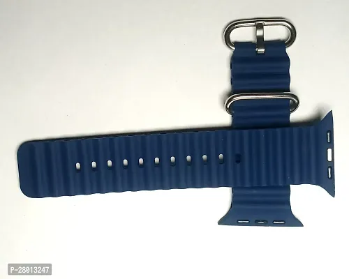 Stylish Navy Blue Silicone Watch Strap