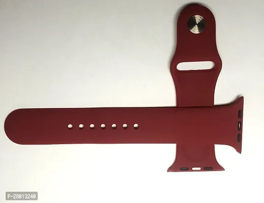 Stylish Maroon Silicone Watch Strap