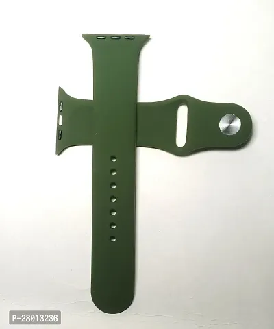 Stylish Green Silicone Watch Strap-thumb0