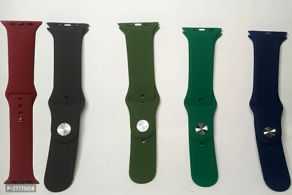 AA ENTERPRISES 20 mm button watch strap compatible with all 20 mm watches 20 mm Silicone Watch Strap  Multicolor-thumb0