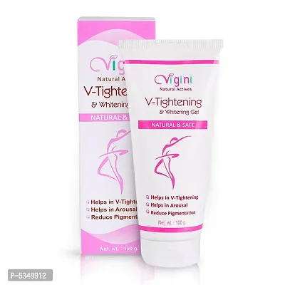 Vigini 100% Natural Actives Vaginal V Tightening Intimate feminine Lubricant Moisturizer Lightening Whitening Gel 100 G