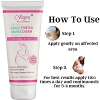 Vigini 100% Natural Actives Stretch Marks Scar Removal Cream Oil in During After Pregnancy Delivery for women 100 G-thumb1