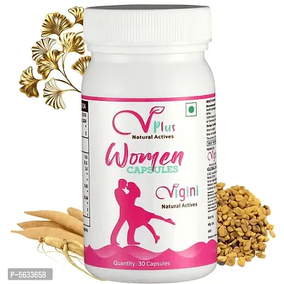 Vigini 100% Natural Actives Sexual Stamina Booster Capsule Women Arousal Regain Vaginal tone unlike Tablet Oil use with Vaginal Titghening Whitening Lubricant Cream Gel